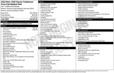 2023 RAM 1500 Classic Tradesman