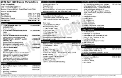 2022 RAM 1500 Classic Warlock