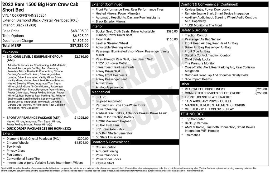 2022 RAM 1500 Big Horn/Lone Star