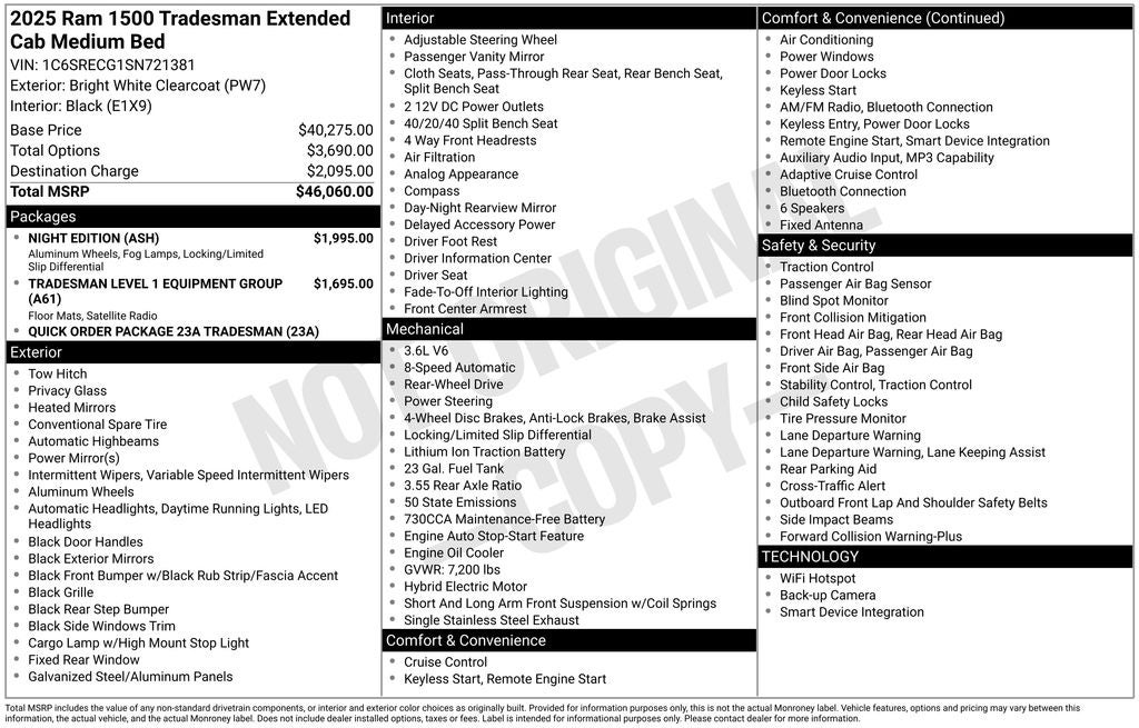 2025 RAM 1500 Tradesman