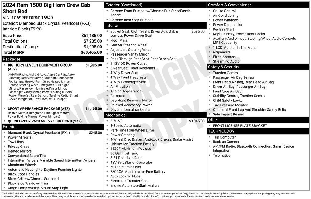 2024 RAM 1500 Big Horn/Lone Star
