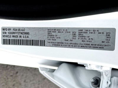 2026 RAM 1500 Big Horn/Lone Star