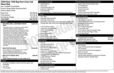 2026 RAM 1500 Big Horn/Lone Star