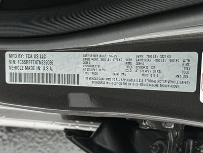 2026 RAM 1500 Big Horn/Lone Star