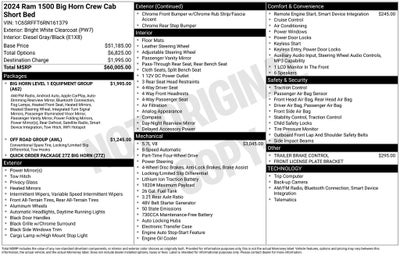 2024 RAM 1500 Big Horn/Lone Star