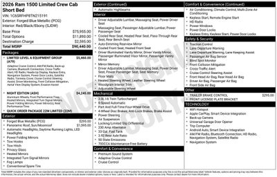 2026 RAM 1500 Limited
