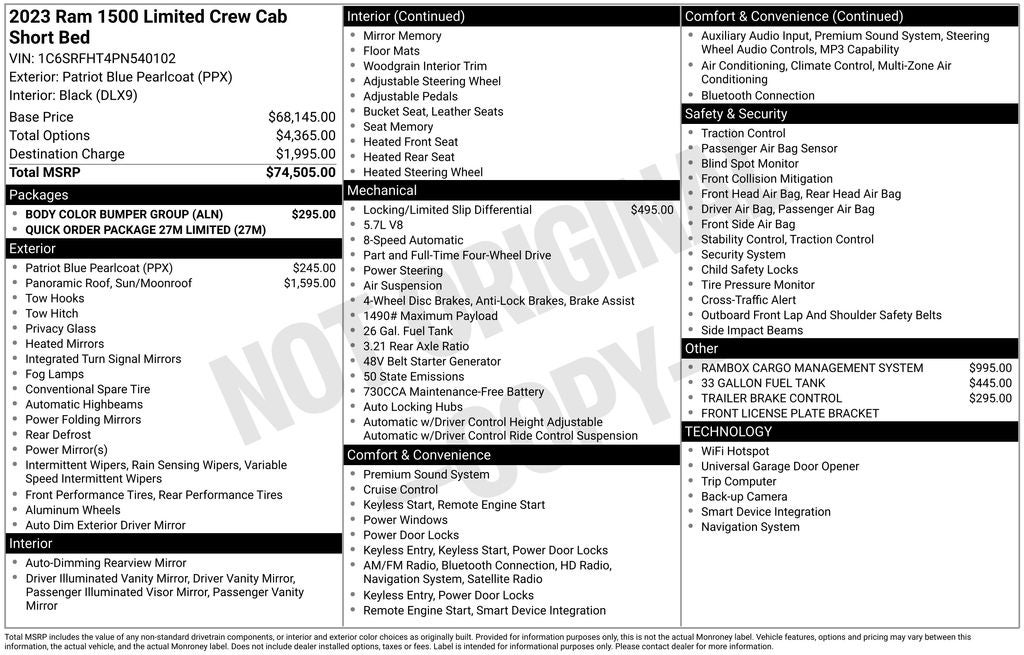 2023 RAM 1500 Limited