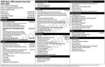2026 RAM 1500 Laramie