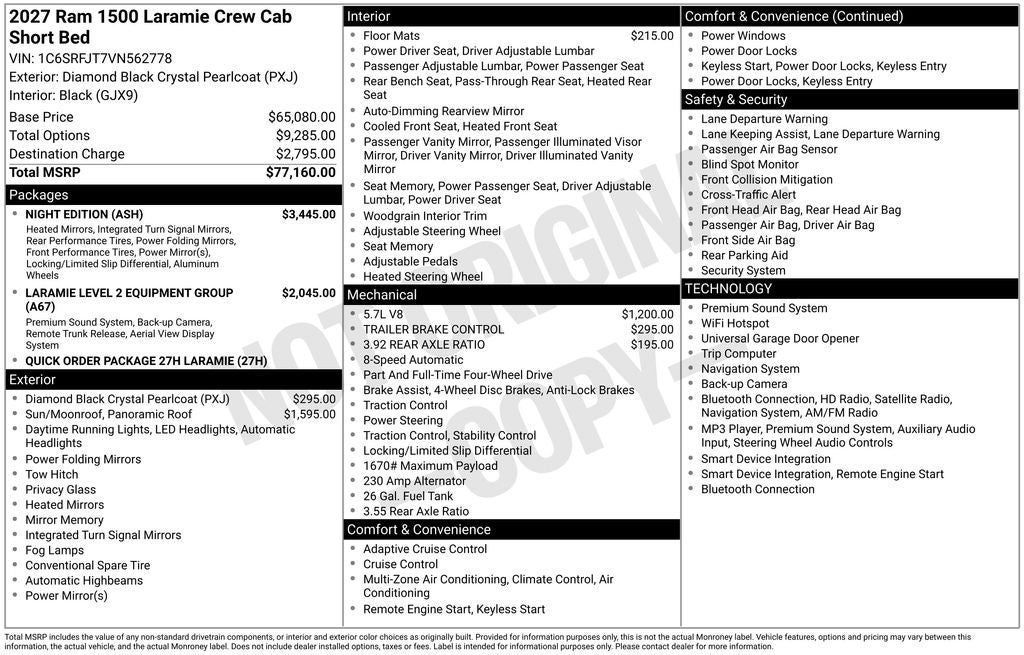 2027 RAM 1500 Laramie