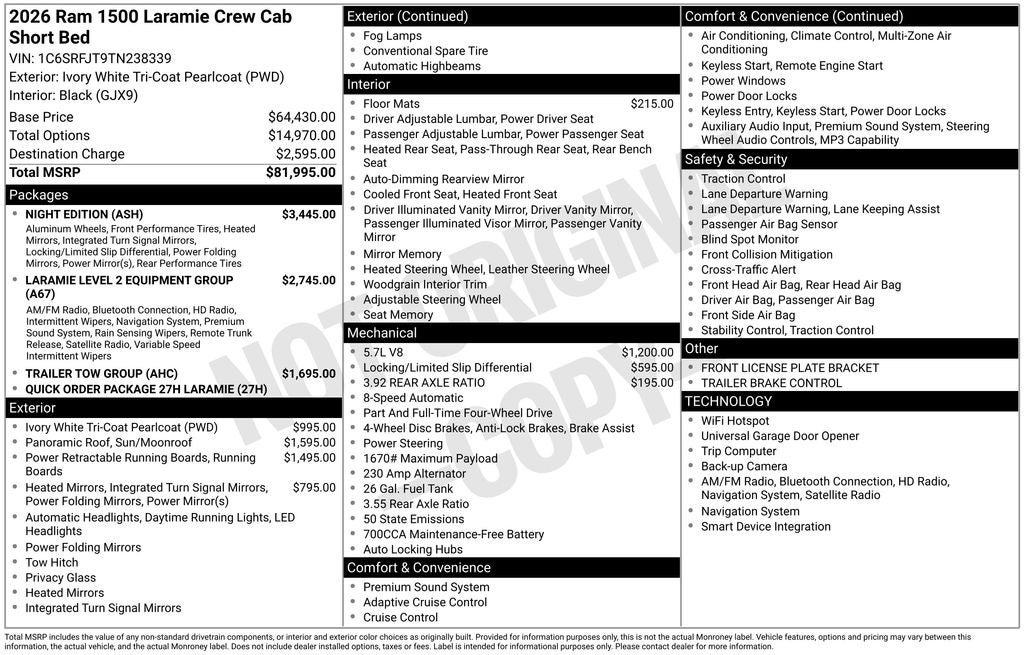2026 RAM 1500 Laramie