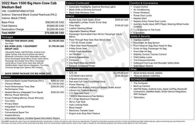 2022 RAM 1500 Big Horn/Lone Star