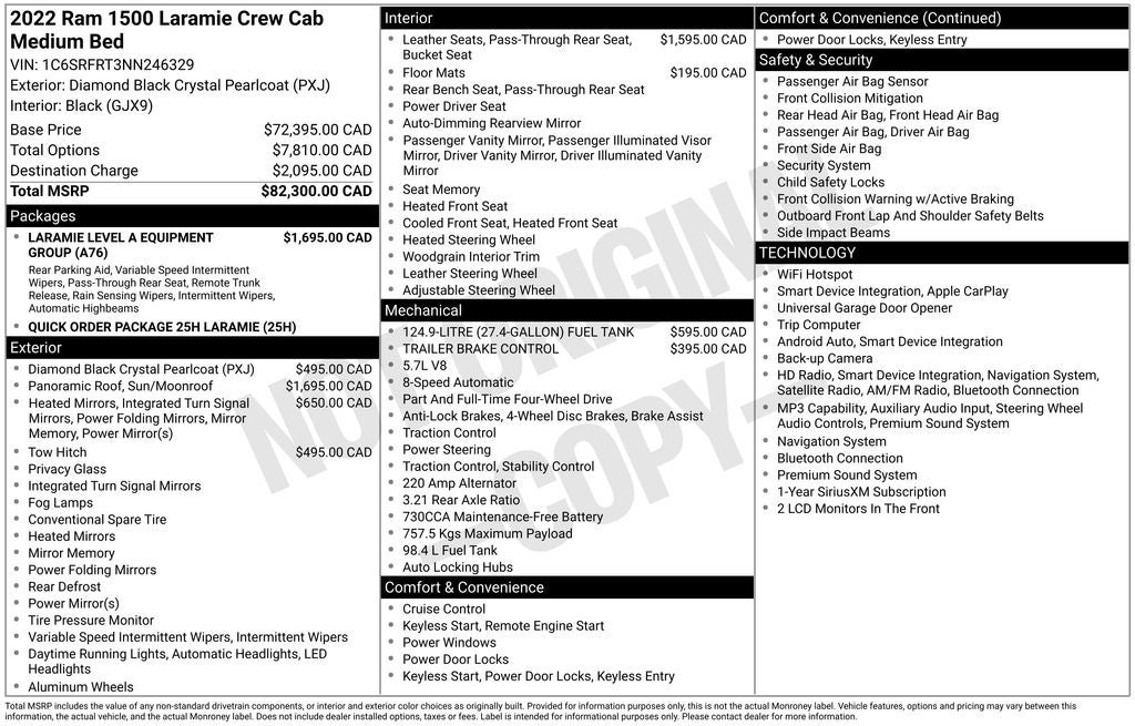 2022 RAM 1500 Laramie