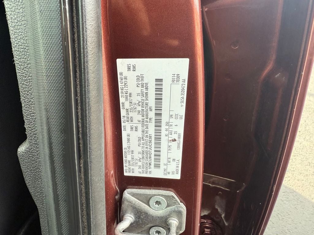 2018 Ford Escape SEL