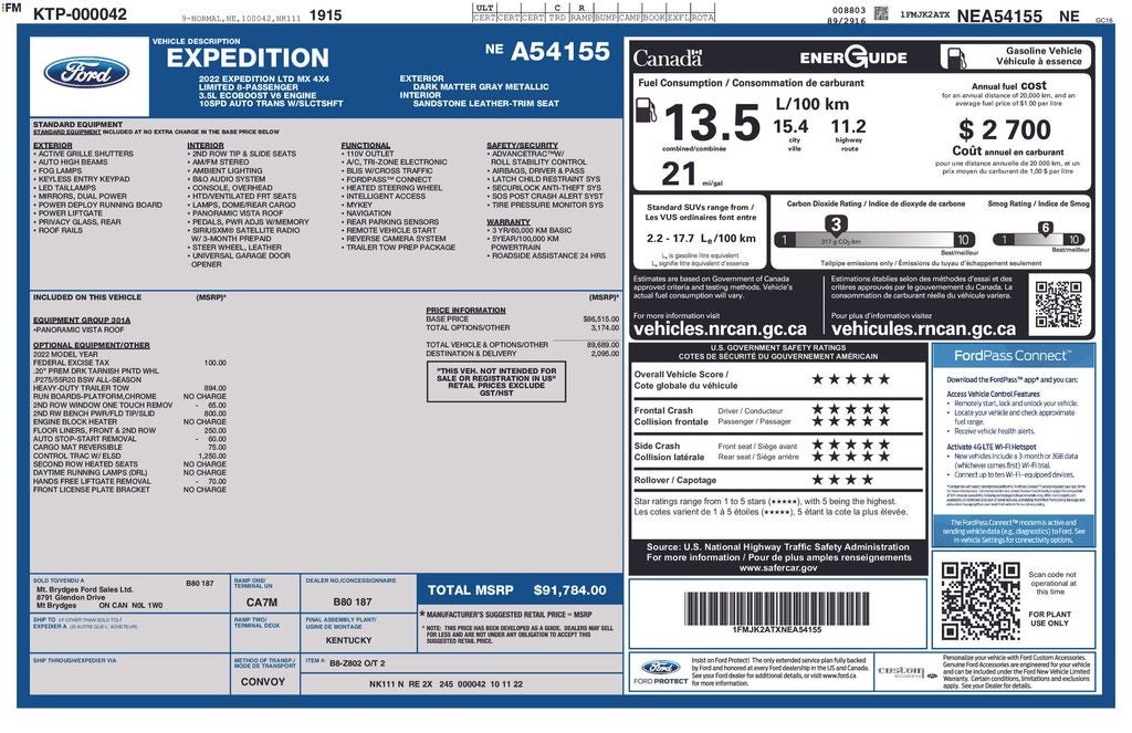 2022 Ford Expedition Max Limited