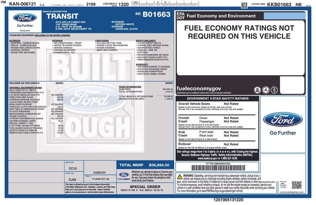 2019 Ford Transit-250 Base