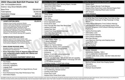 2022 Chevrolet Bolt EUV Premier