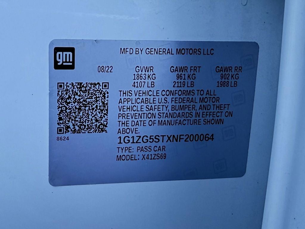 2022 Chevrolet Malibu RS