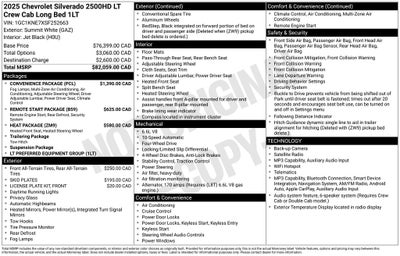 2025 Chevrolet Silverado 2500HD LT Long Bed