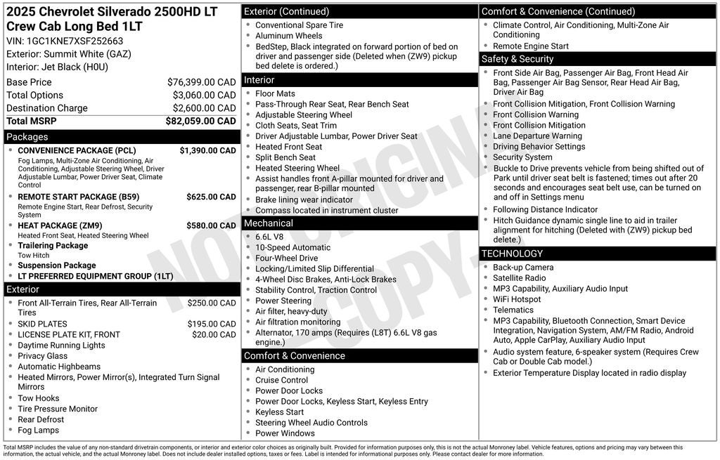 2025 Chevrolet Silverado 2500HD LT Long Bed