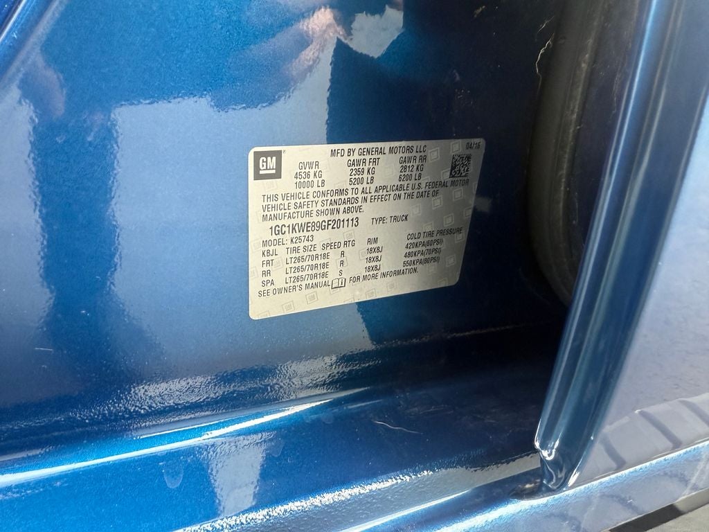 2016 Chevrolet Silverado 2500HD LTZ