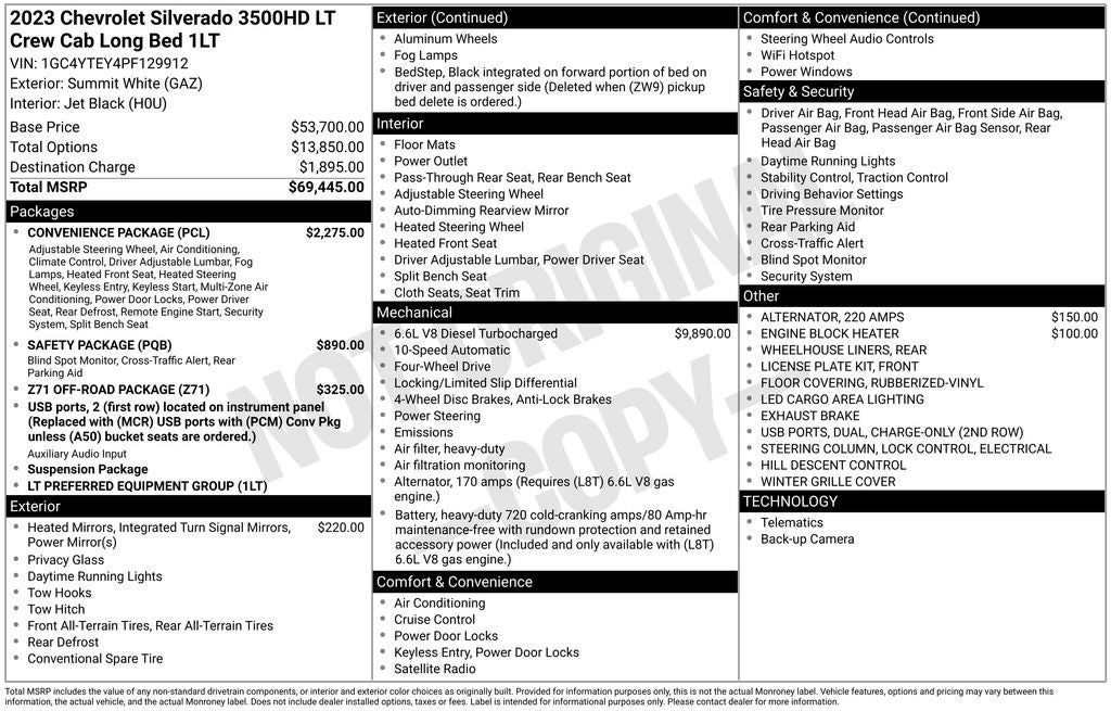 2023 Chevrolet Silverado 3500HD LT