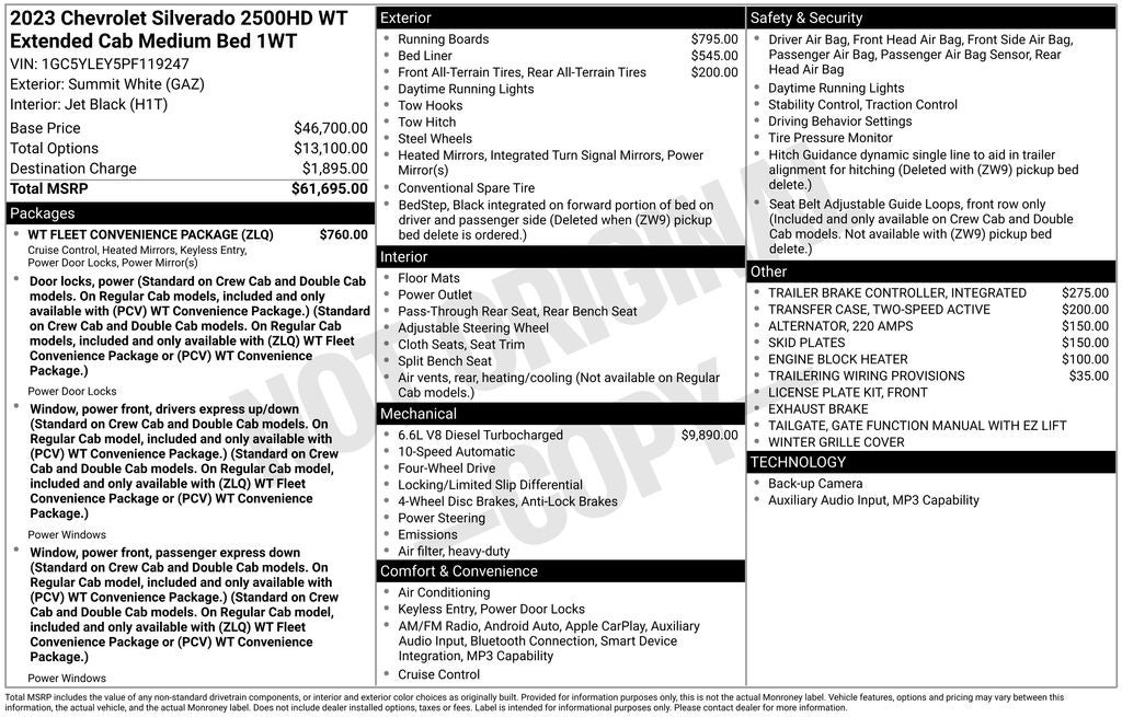 2023 Chevrolet Silverado 2500HD Work Truck