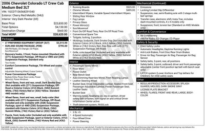 2006 Chevrolet Colorado LT