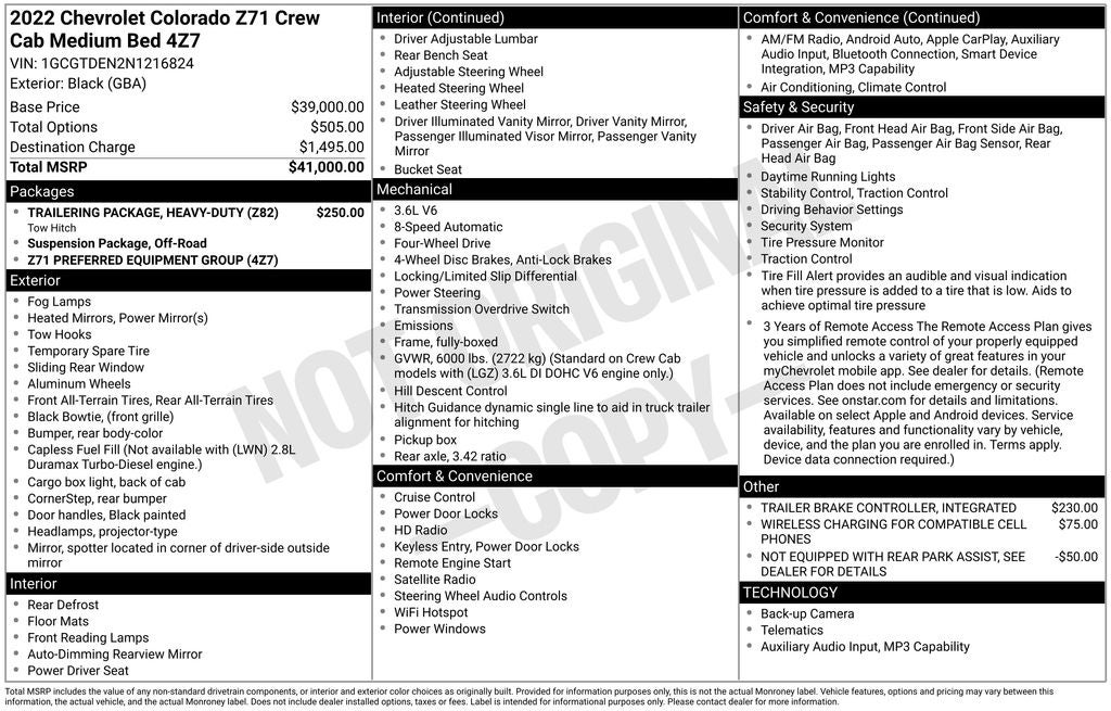 2022 Chevrolet Colorado Z71