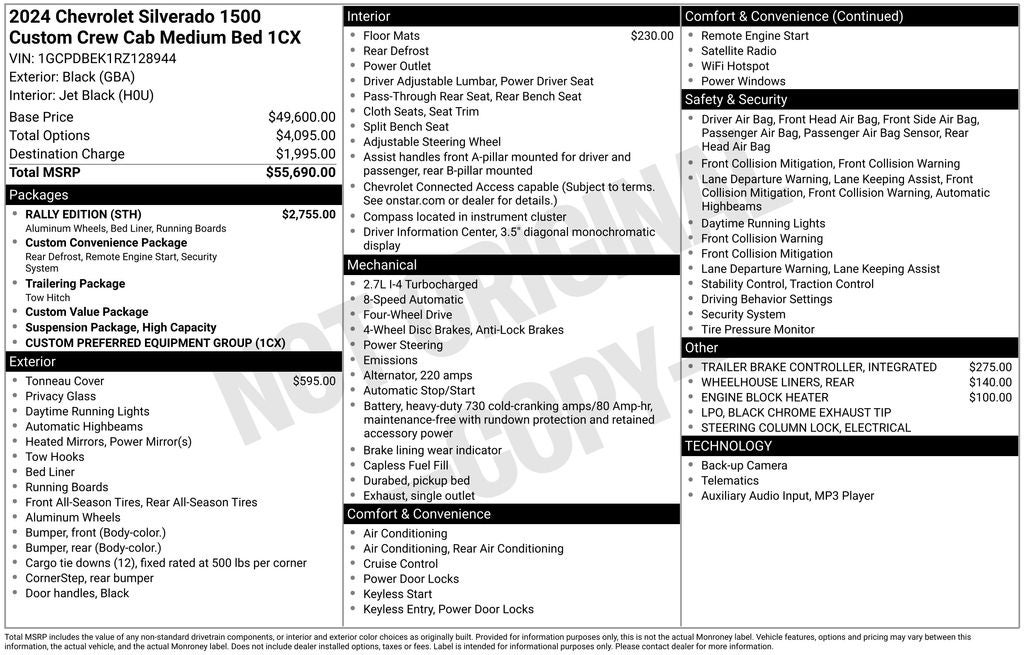 2024 Chevrolet Silverado 1500 Custom
