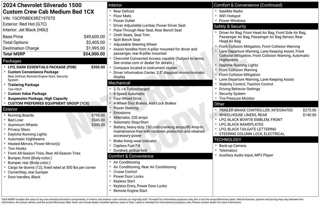 2024 Chevrolet Silverado 1500 Custom