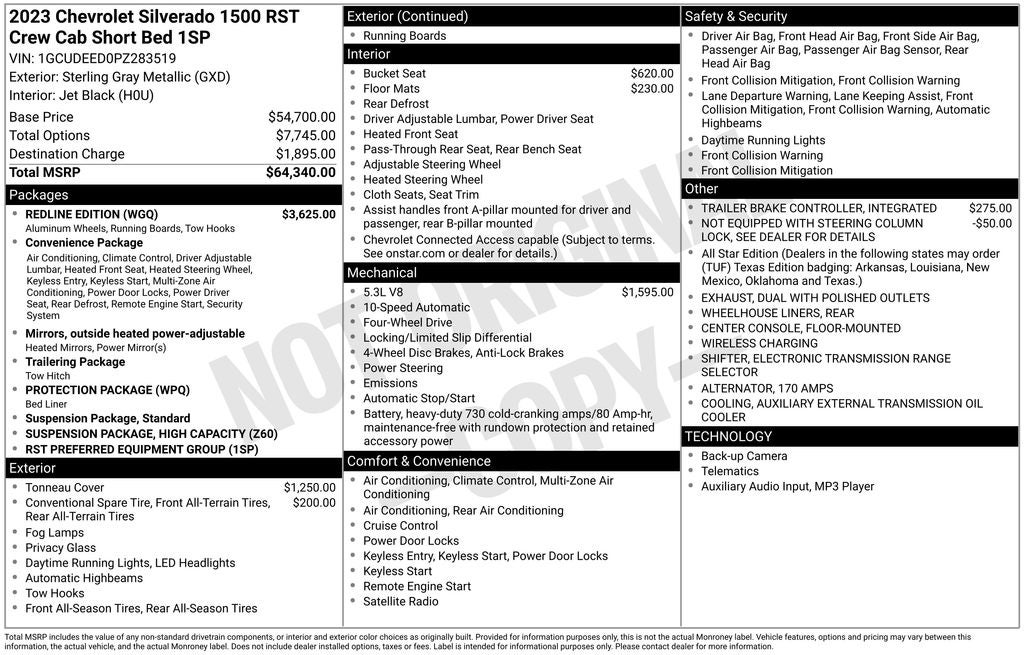 2023 Chevrolet Silverado 1500 RST
