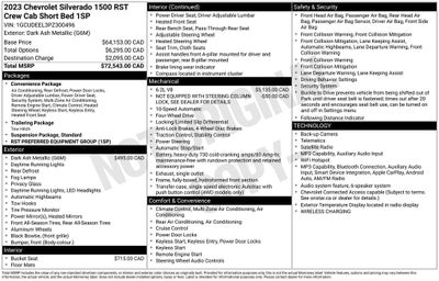 2023 Chevrolet Silverado 1500 RST