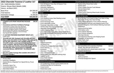 2022 Chevrolet Traverse LT Leather