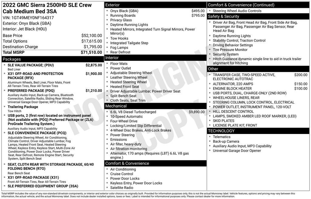 2022 GMC Sierra 2500HD SLE