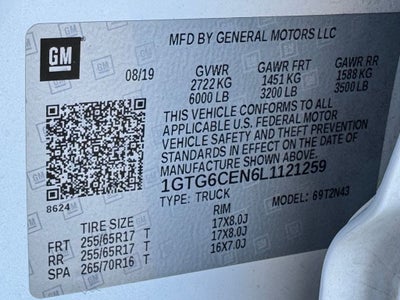 2020 GMC Canyon SLE1