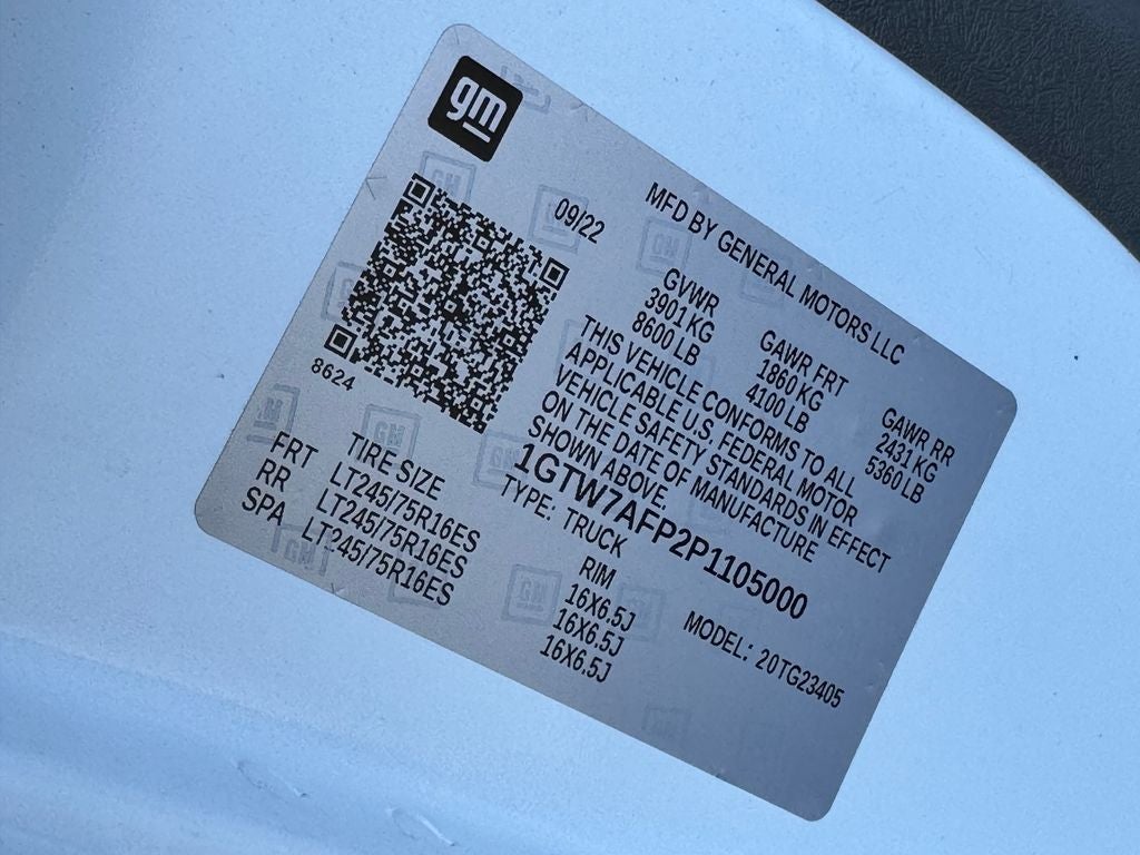 2023 GMC Savana 2500 Work Van