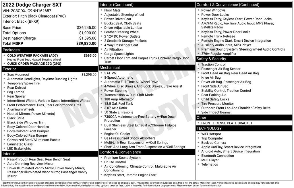 2022 Dodge Charger SXT