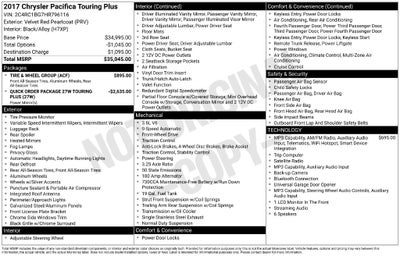 2017 Chrysler Pacifica Touring L