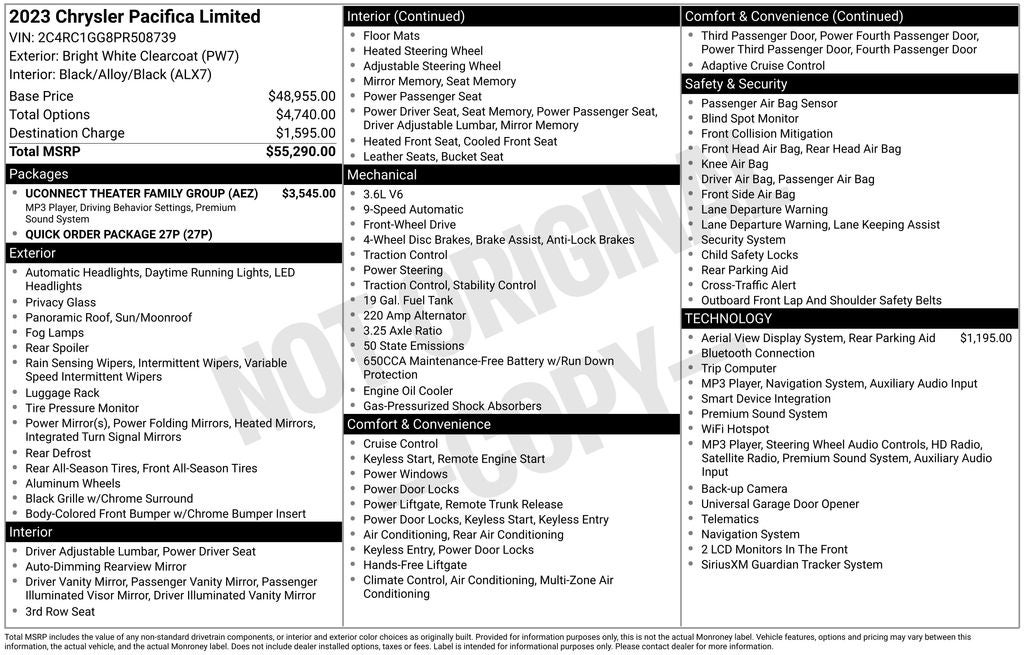 2023 Chrysler Pacifica Limited