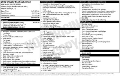 2026 Chrysler Pacifica Limited