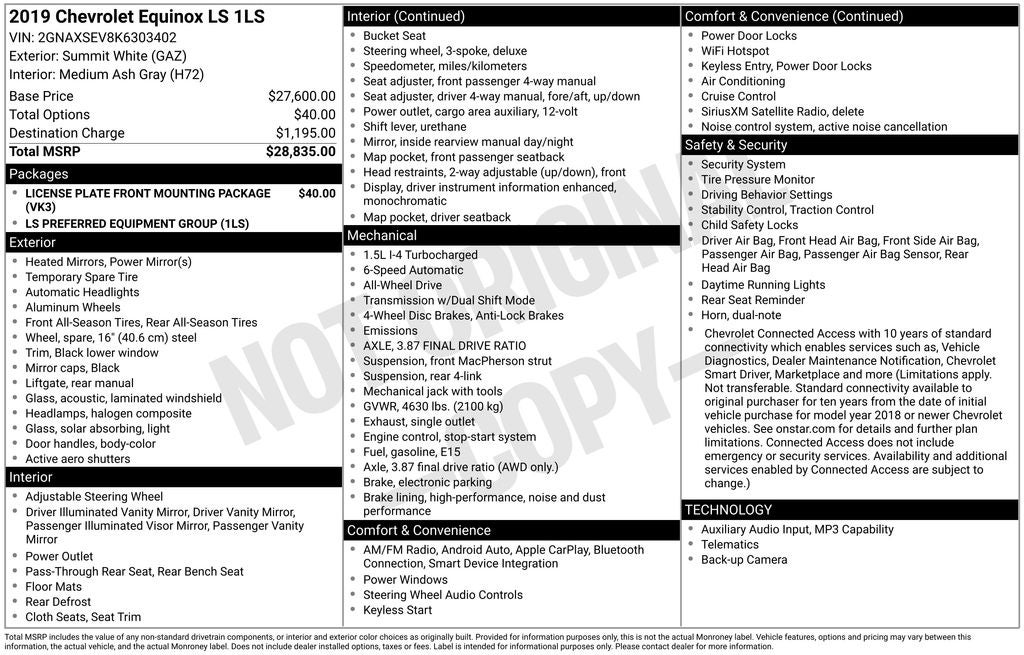 2019 Chevrolet Equinox LS