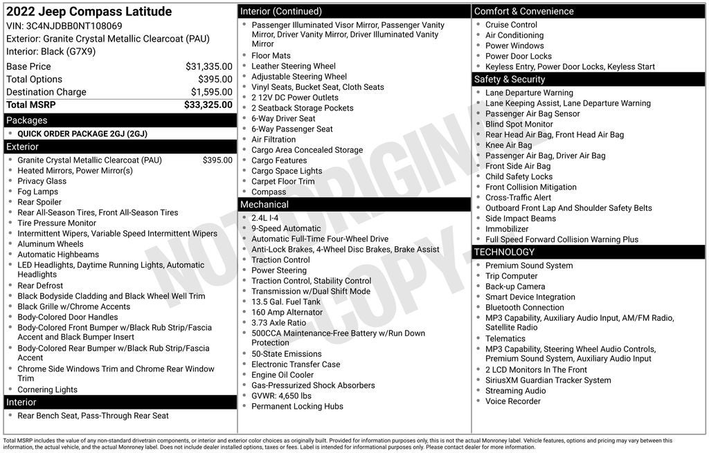 2022 Jeep Compass Latitude