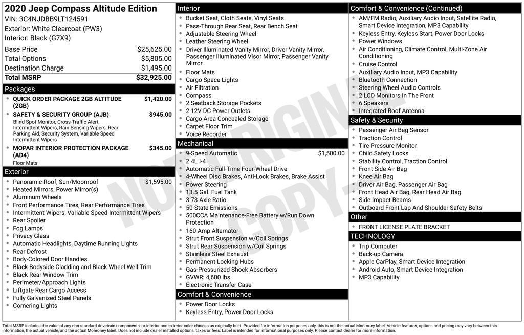 2020 Jeep Compass Altitude
