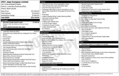 2021 Jeep Compass Limited