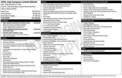 2026 Jeep Compass Limited