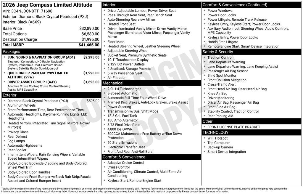 2026 Jeep Compass Limited