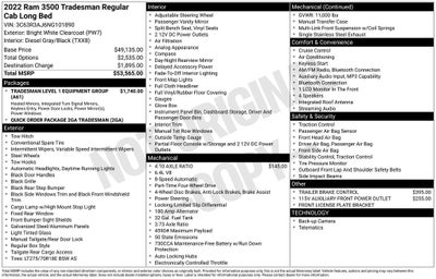 2022 RAM 3500 Tradesman