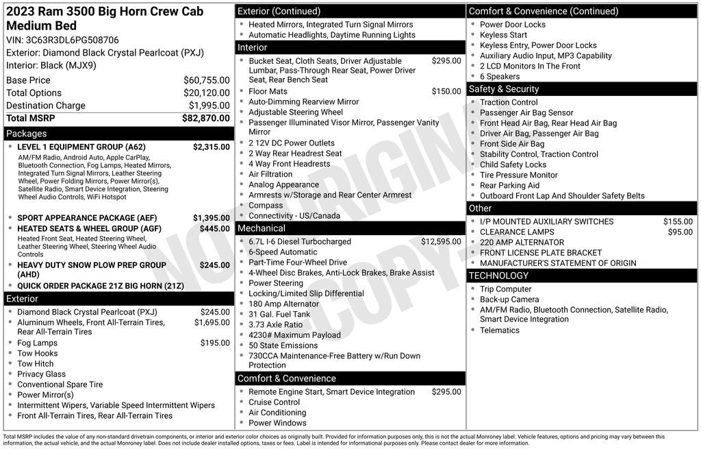 2023 RAM 3500 Big Horn