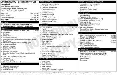 2024 RAM 3500 Tradesman