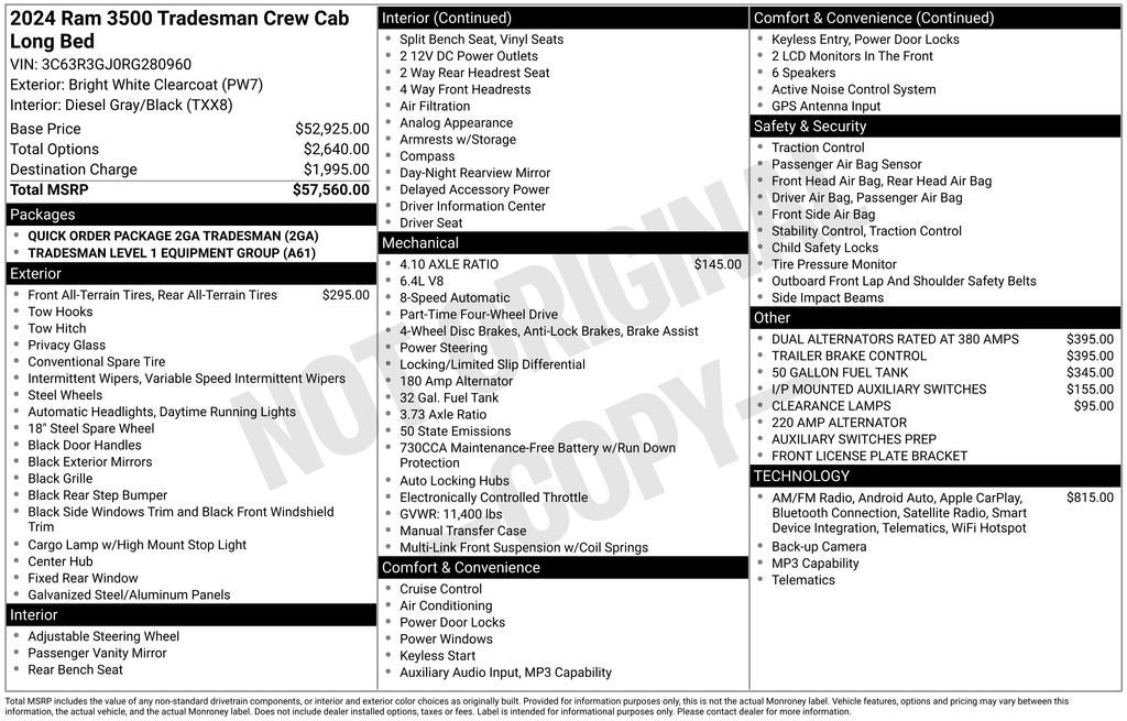 2024 RAM 3500 Tradesman